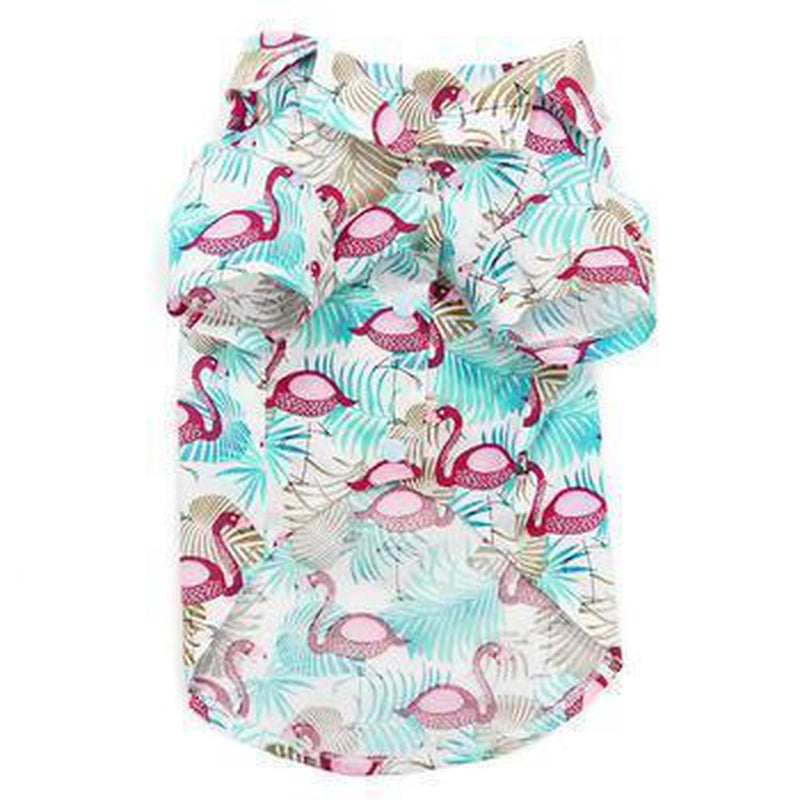 Flamingo Island Dog Shirt, Pet Clothes, Furbabeez, [tag]