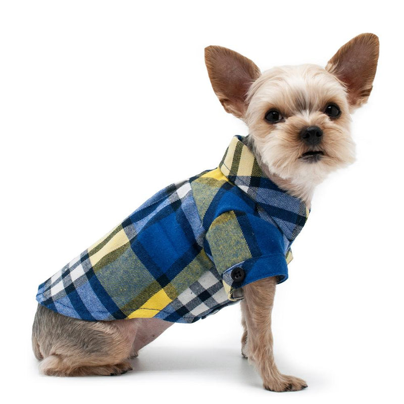 Flannel Button Down Dog Shirt, Pet Clothes, Furbabeez, [tag]