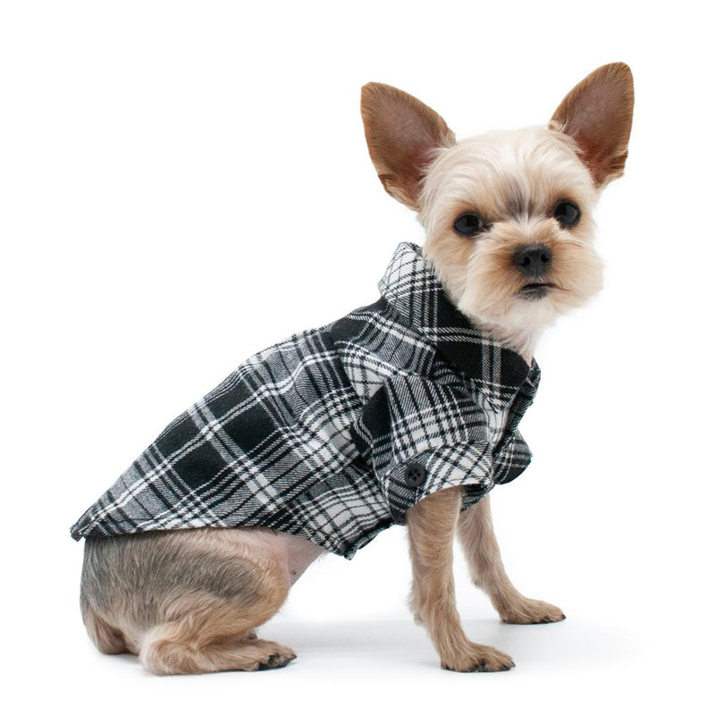 Flannel Button Down Dog Shirt, Pet Clothes, Furbabeez, [tag]