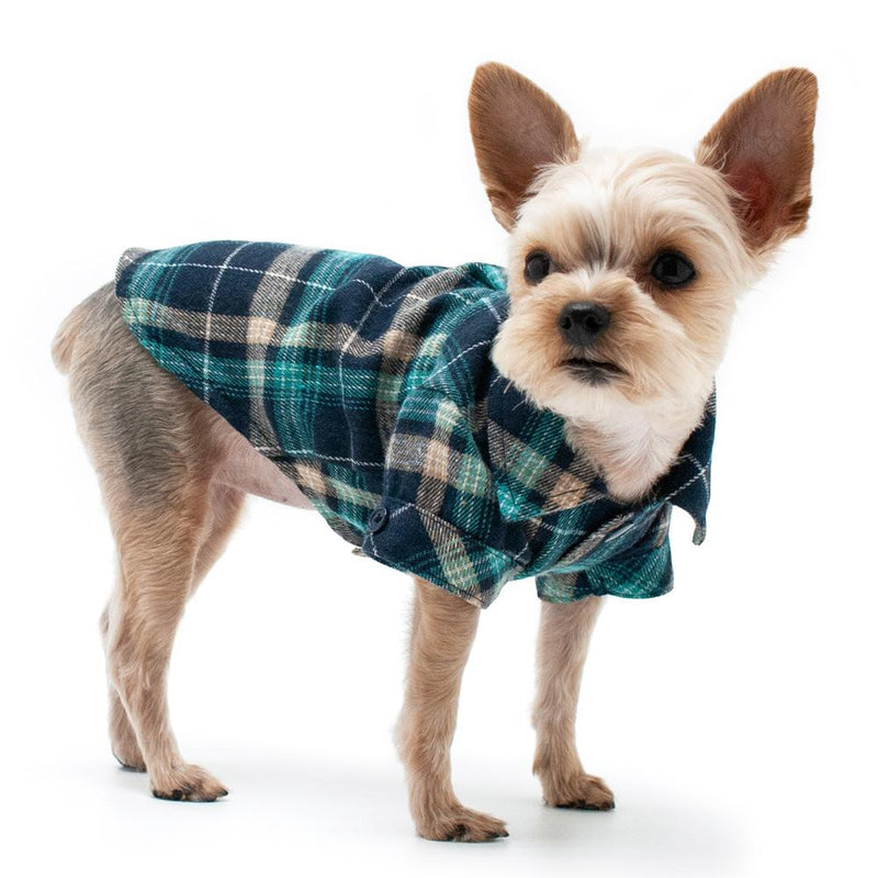 Flannel Button Down Dog Shirt, Pet Clothes, Furbabeez, [tag]