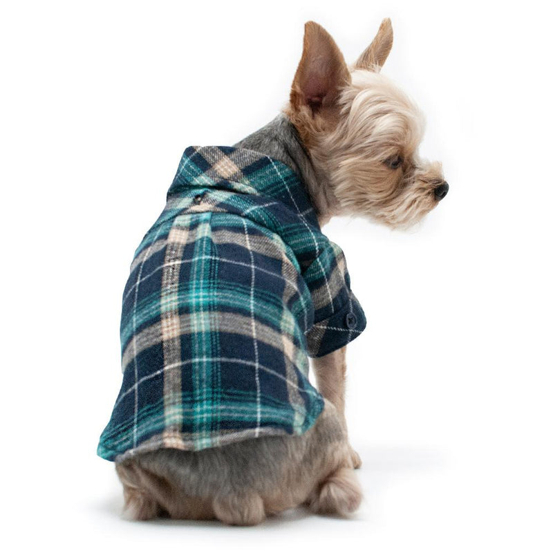 Flannel Button Down Dog Shirt, Pet Clothes, Furbabeez, [tag]