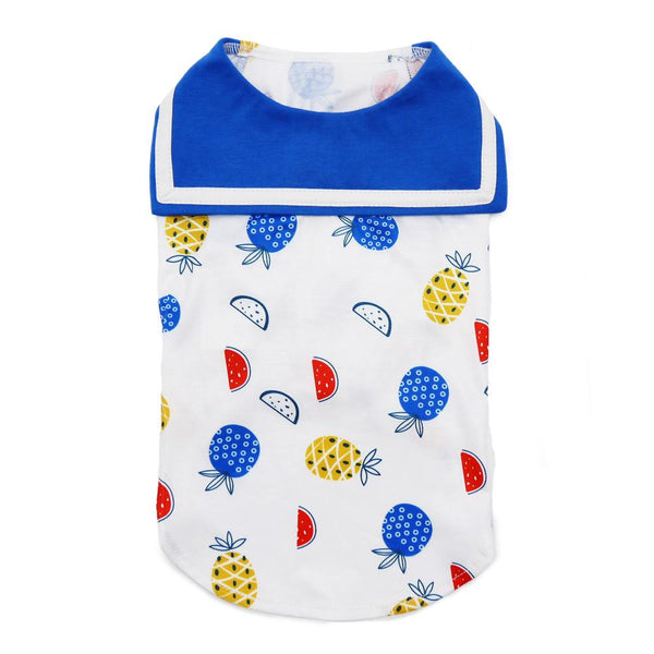 Fruit Dog Tank with Sailor Collar Pet Clothes DOGO 