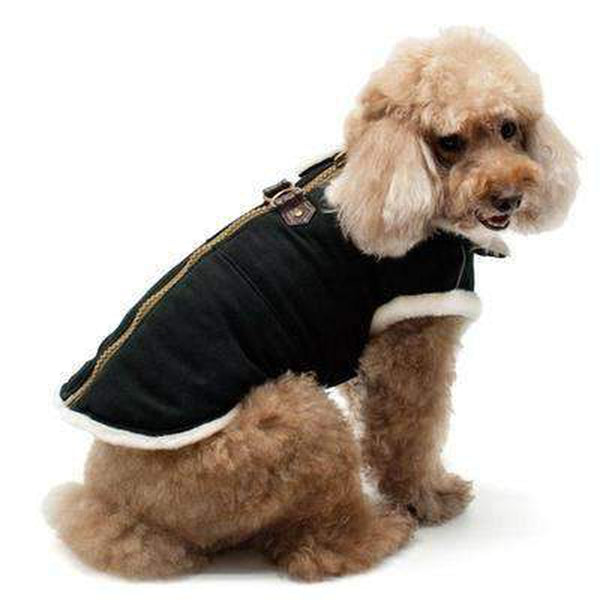 Furry Runner Coat Black, Pet Clothes, Furbabeez, [tag]