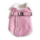 Furry Winter Harness Coat - Pink, Pet Clothes, Furbabeez, [tag]
