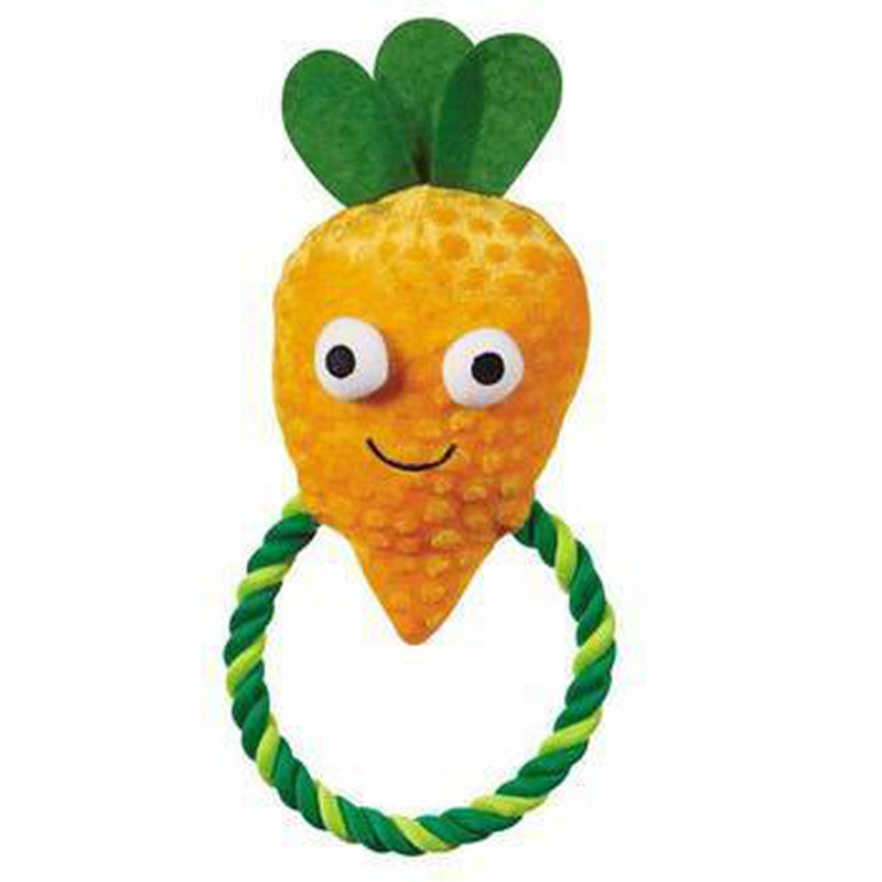 Grriggles Happy Veggies Rope Tug Dog Toy - Carrot, Pet Toys, Furbabeez, [tag]