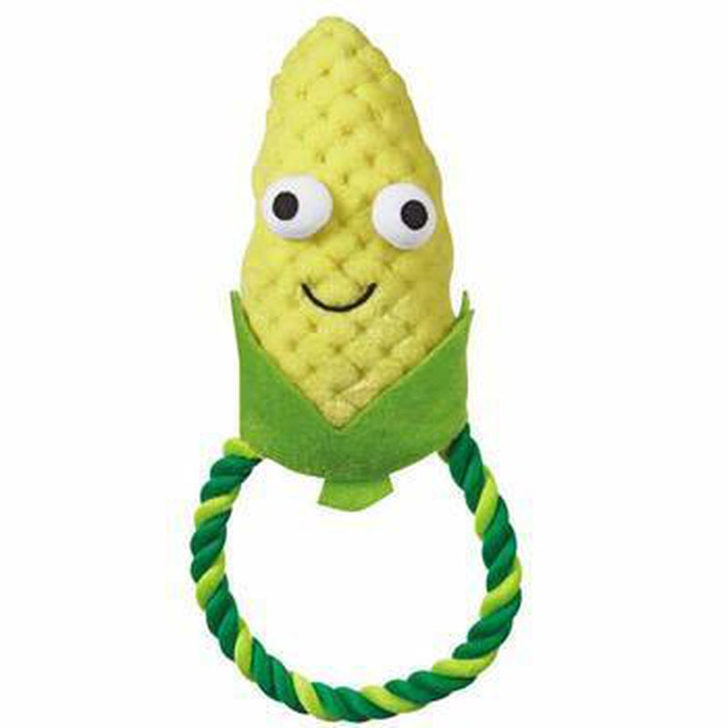 Grriggles Happy Veggies Rope Tug Dog Toy - Corn, Pet Toys, Furbabeez, [tag]