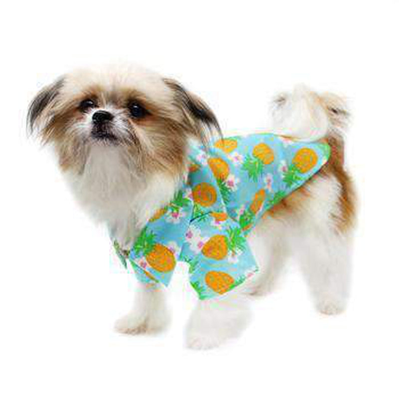 Hawaiian Camp Shirt - Pineapple Luau, Pet Clothes, Furbabeez, [tag]