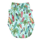 Hawaiian Custom Dog Shirt - Surfboards and Palms, Pet Clothes, Furbabeez, [tag]