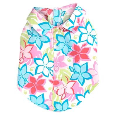 Hibiscus Dog Shirt Pet Clothes Worthy Dog 