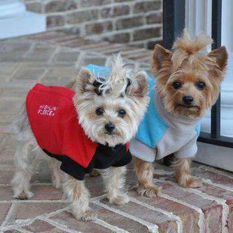 Highline Fleece Dog Coat - Red and Black, Pet Clothes, Furbabeez, [tag]
