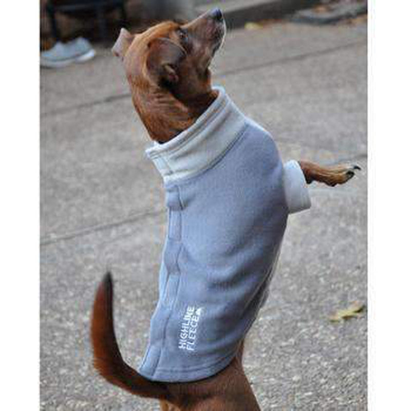 Highline Fleece Dog Coat - Two Tone Gray, Pet Clothes, Furbabeez, [tag]
