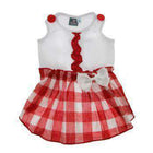 Hippie Country Plaid Dog Dress, Pet Clothes, Furbabeez, [tag]