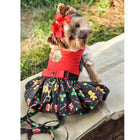 Holiday Dog Harness Dress - Gingerbread, Pet Clothes, Furbabeez, [tag]