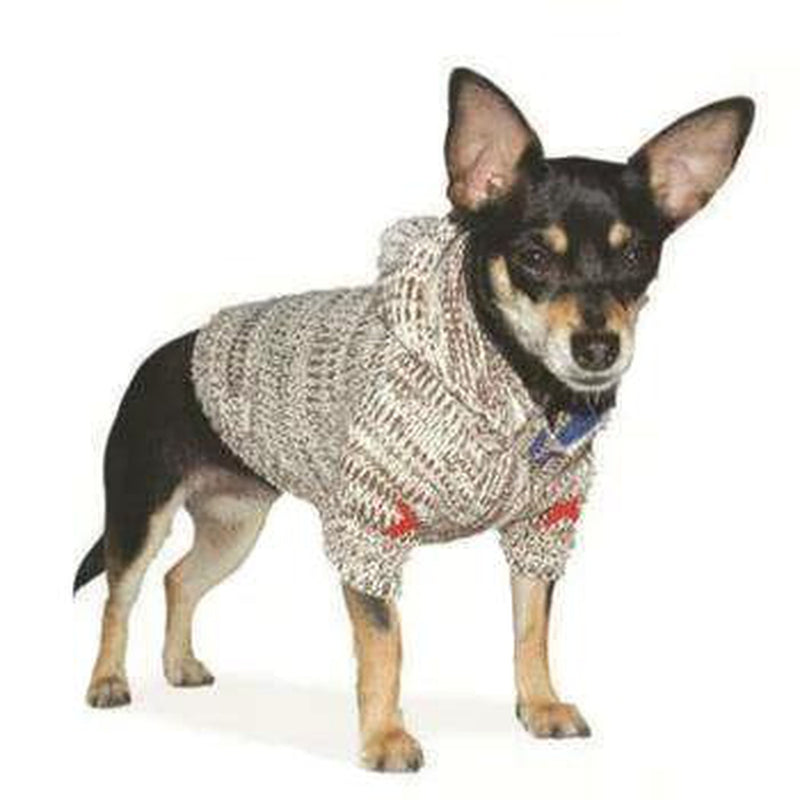 Hoodie Sweater Dog Coat - Oatmeal, Pet Clothes, Furbabeez, [tag]