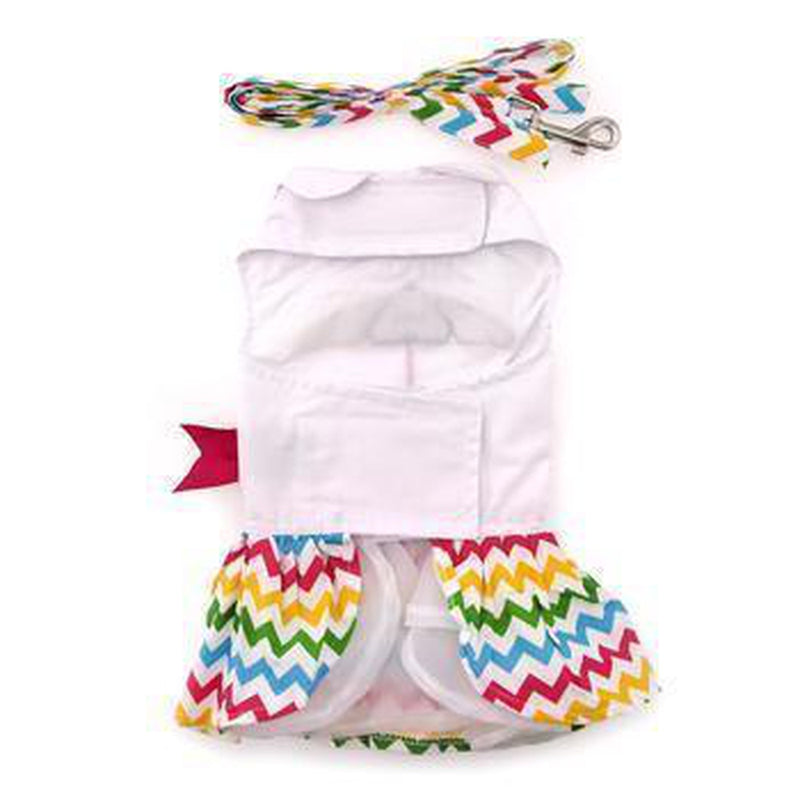 Ice Cream Cart Dog Dress with Matching Leash, Pet Clothes, Furbabeez, [tag]