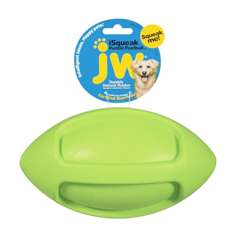 JW Pet ISqueak Funble Football Pet Toys JW Pet Lime 