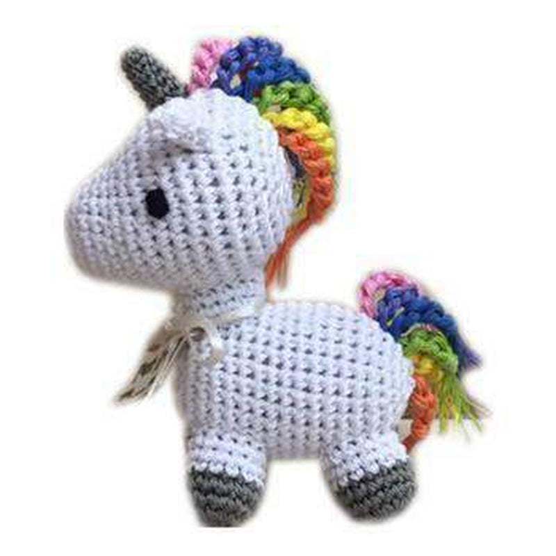 Knit Knacks Mystic the Magic Unicorn Small Dog Toy, Pet Toys, Furbabeez, [tag]