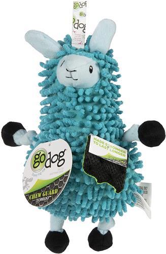 Llamas Noodle Plush Toys by GoDog Pet Toys GoDog Toys Turquoise 