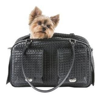 Marlee - Black Woven Stylish Dog Carrier Pet Accessories PETOTE 