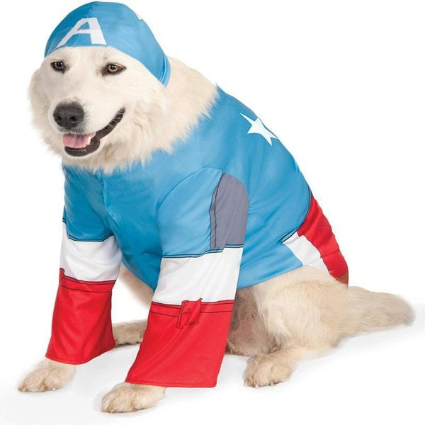Marvel Captain America Dog Costume, Pet Clothes, Furbabeez, [tag]