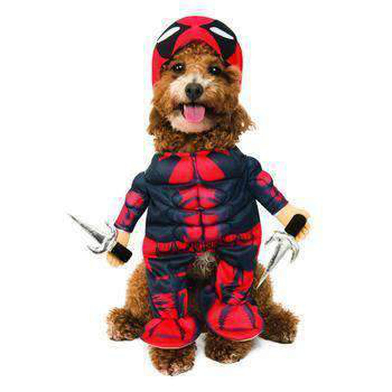 Marvel Walking Deadpool Dog Costume by Rubies, Pet Clothes, Furbabeez, [tag]