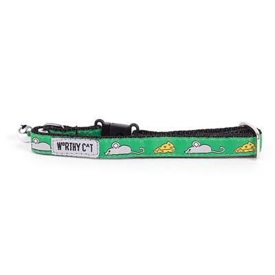 Mouse and Cheese Cat Collar Collars and Leads Worthy Dog 