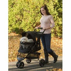 No-Zip Special Edition Pet Stroller, Gold Monogram Pet Accessories Pet Gear Inc. 