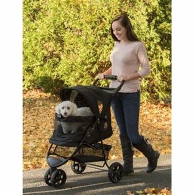 No-Zip Special Edition Pet Stroller, Gold Monogram Pet Accessories Pet Gear Inc. 