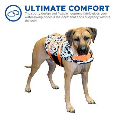 Paws Aboard Black/White CAMO Neoprene Pet Life Jacket Vest Pet Accessories Paws Aboard 