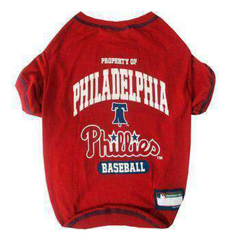 Philadelphia Phillies Dog T-Shirt - Red, Pet Clothes, Furbabeez, [tag]