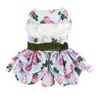 Pink Rose Harness Dress with Matching Leash Pet Clothes Doggie Design 