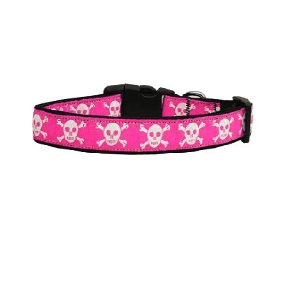 Pink Skulls Dog Collar Leash – Furbabeez
