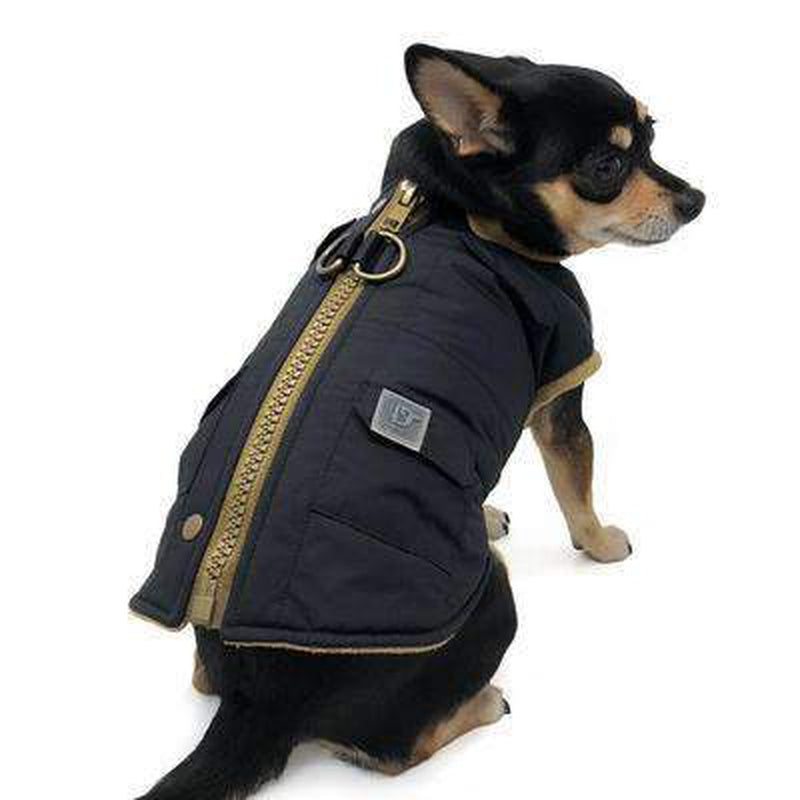 Pocket Runner Dog Coat - Black, Pet Clothes, Furbabeez, [tag]