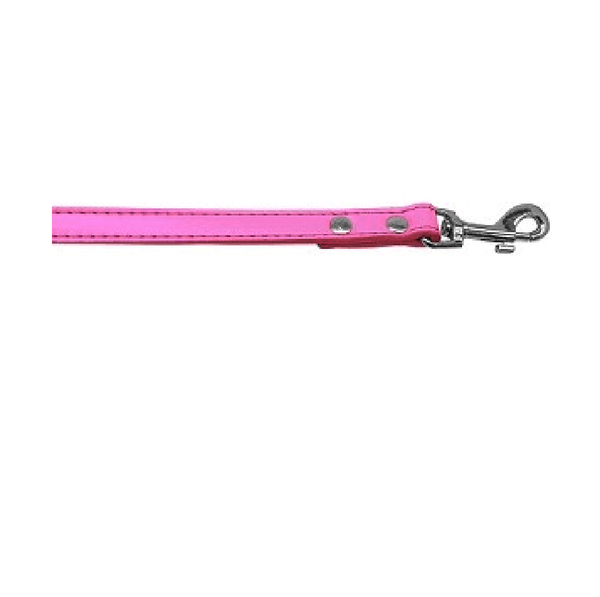 Premium Leather Dog Leash - Bright Pink, Collars and Leads, Furbabeez, [tag]