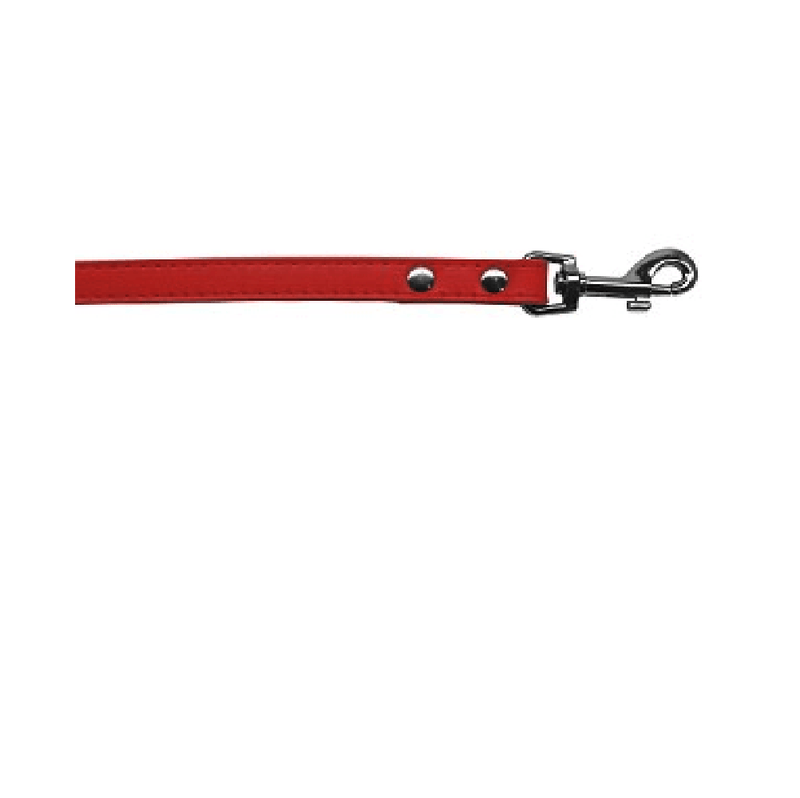 Premium Leather Dog Leash - Red, Collars and Leads, Furbabeez, [tag]
