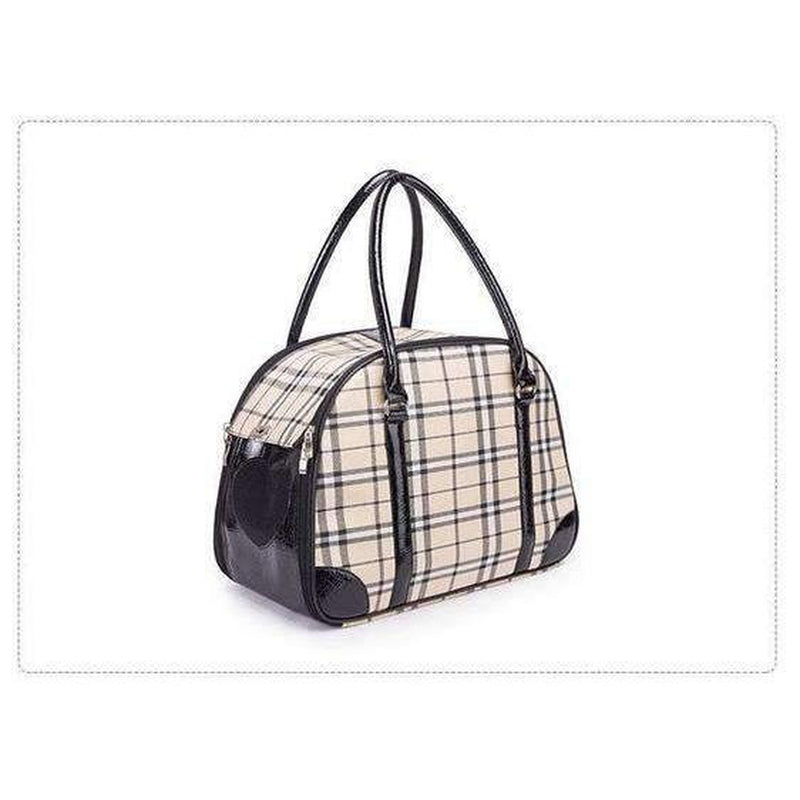 Burberry Look Pet Carry Tote Shoulder Bag, Pet Accessories, Furbabeez, [tag]