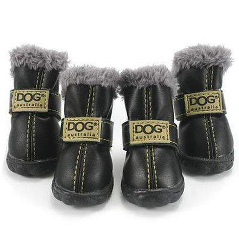 Waterproof Dog Ugg Boots Brown Black Pink Blue Furbabeez