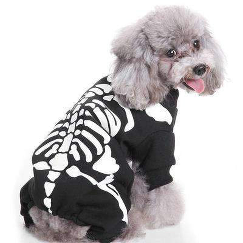 Skeleton Bones Dog Costume, Pet Clothes, Furbabeez, [tag]
