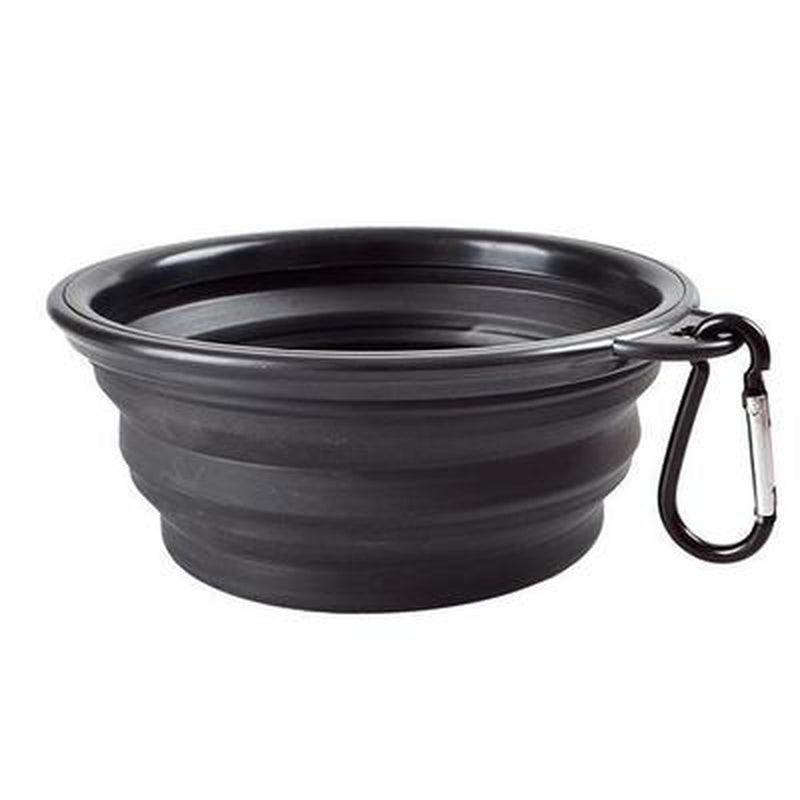 Folding Portable Silicone Dog Travel Food Water Bowl, Pet Bowls, Furbabeez, [tag]