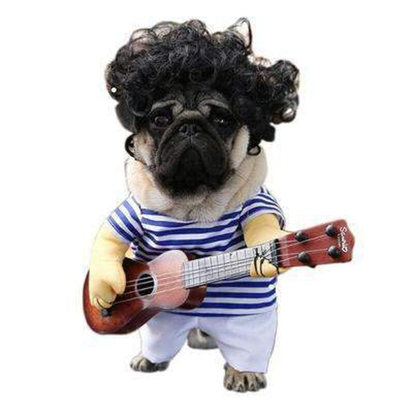 Funny Guitar Player Dog Costume, Pet Clothes, Furbabeez, [tag]