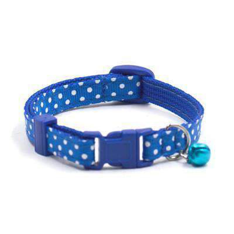 Polka Dot Cat Collar with Bell, Collars and Leads, Furbabeez, [tag]