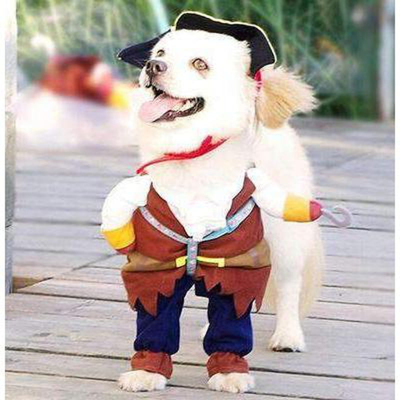 Walking Pirate Halloween Dog Costume, Pet Clothes, Furbabeez, [tag]