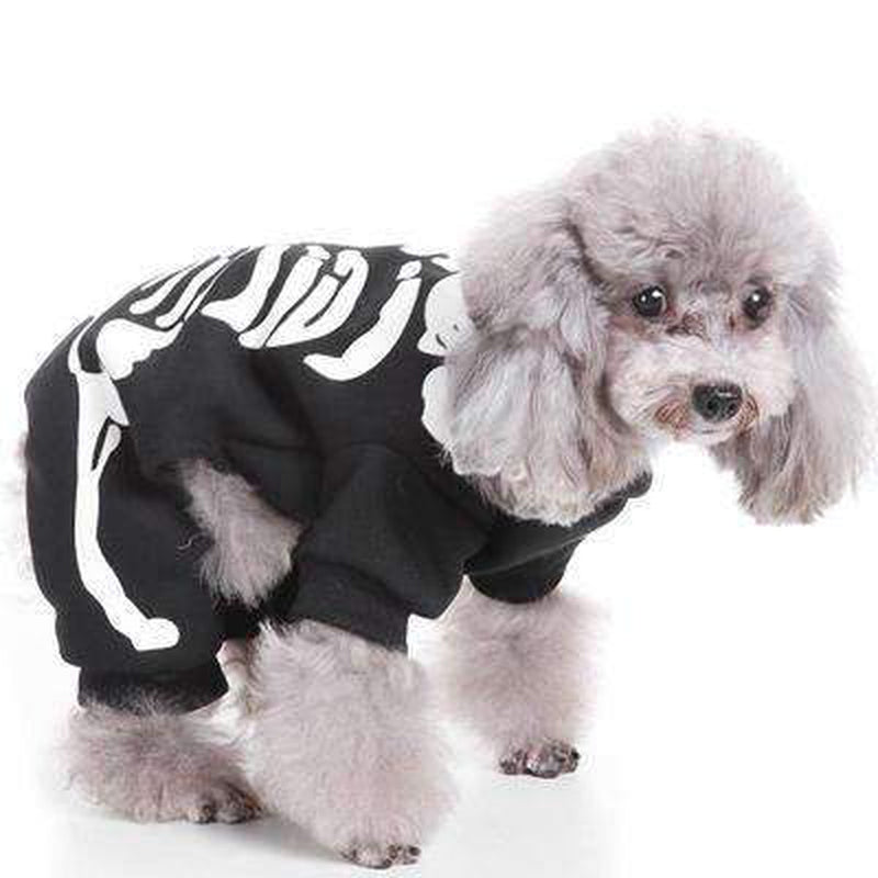 Skeleton Bones Dog Costume, Pet Clothes, Furbabeez, [tag]