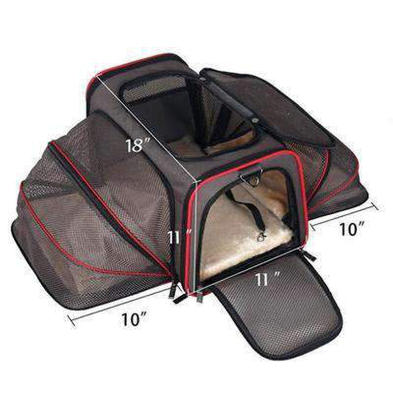Airline Approved 2 Sided Expandable Pet Carrier, Pet Accessories, Furbabeez, [tag]