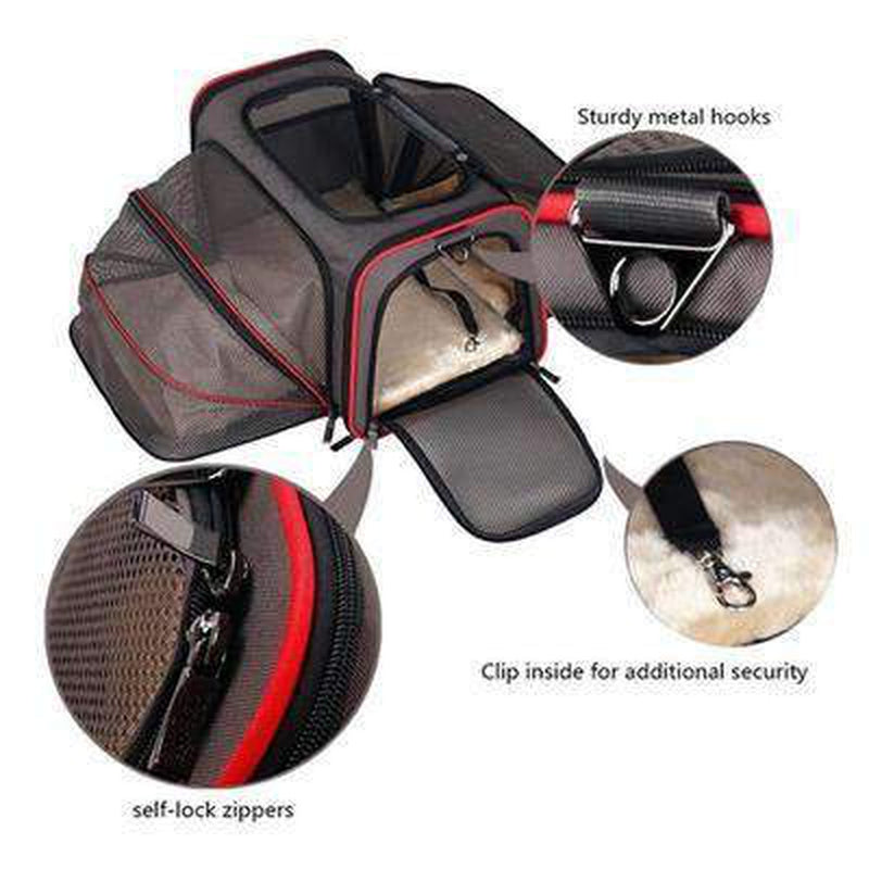 Airline Approved 2 Sided Expandable Pet Carrier, Pet Accessories, Furbabeez, [tag]