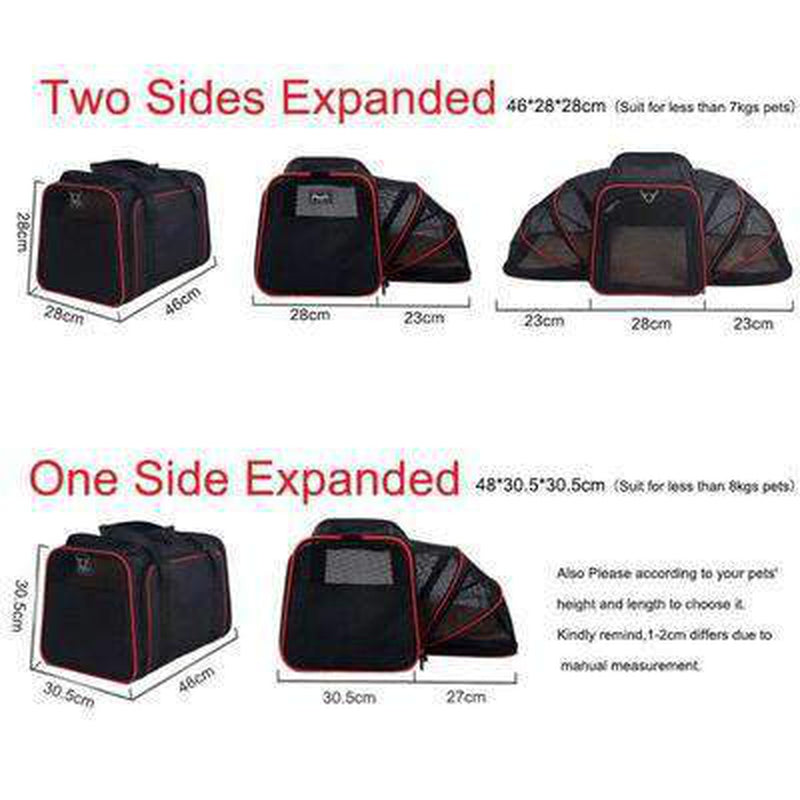 Airline Approved 2 Sided Expandable Pet Carrier, Pet Accessories, Furbabeez, [tag]