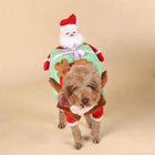 Santa Claus Dog Carrying Present Costume, Pet Clothes, Furbabeez, [tag]