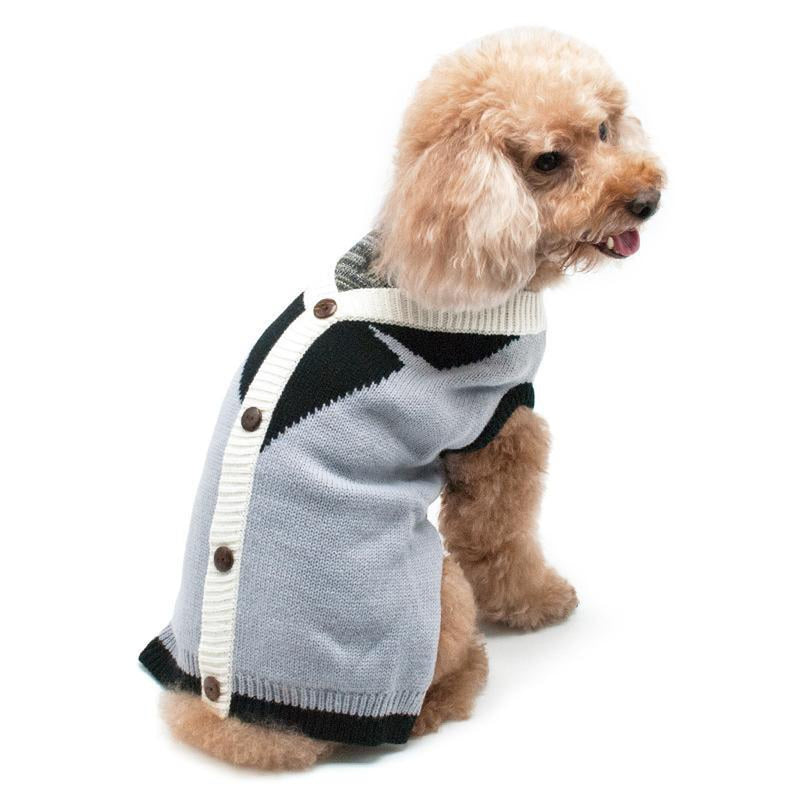 Professor Cardigan Dog Sweater, Pet Clothes, Furbabeez, [tag]