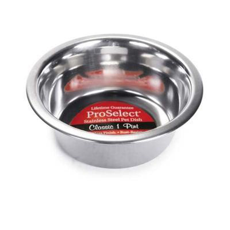 ProSelect Stainless Steel Dog Bowl with Rubber Base, Pet Bowls, Furbabeez, [tag]