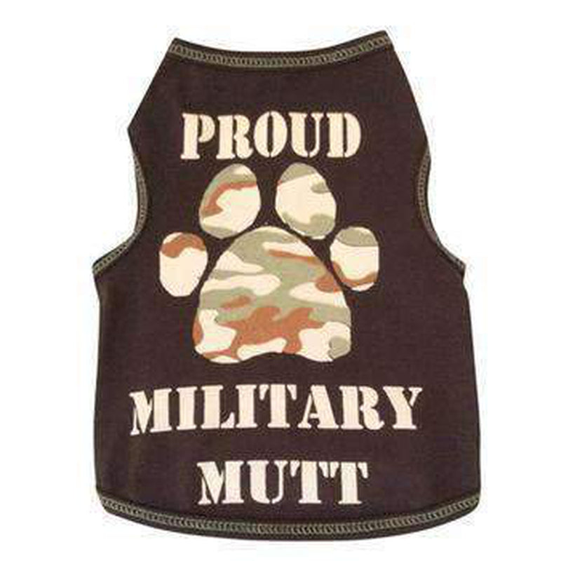 Proud Military Mutt Dog Tank, Pet Clothes, Furbabeez, [tag]